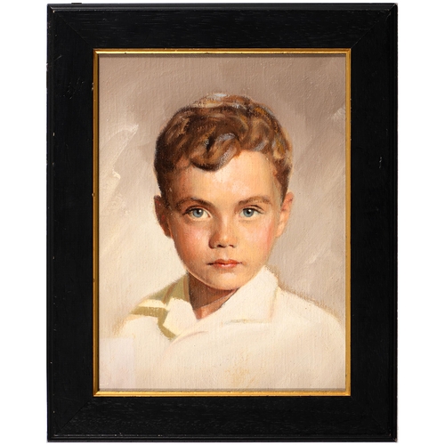 968 - Gene Anthony, 20th c - Portrait of an American Boy, head-and-shoulders length, inscribed to verso, o... 