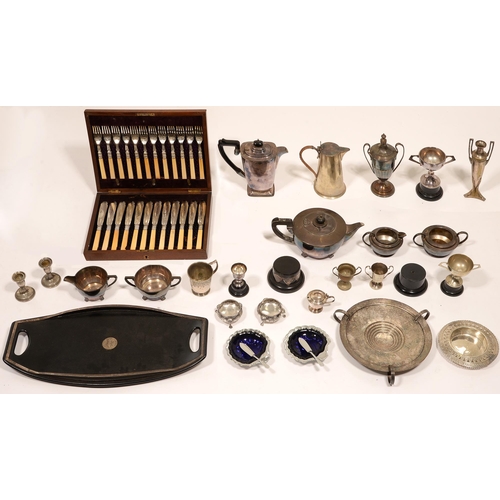 100 - Miscellaneous plated ware 