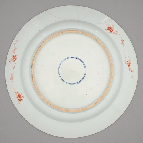 249 - A Chinese Imari dish, similar to the two preceding lots, 18th c, 46.5cm diam