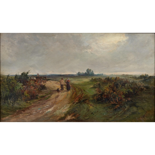 1008 - Julia Bertha (fl. late 19th c) - The Timber Wagon, signed, oil on canvas, 34 x 59.5cm... 