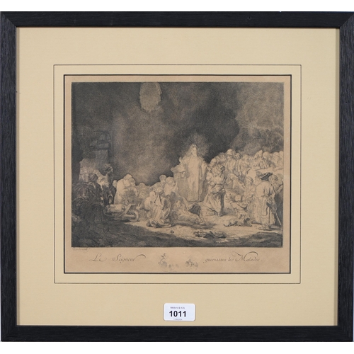 1011 - Jacques-Philippe Le Bas (1707-1783) after Rembrandt Harmenszoon van Rijn (1606-1669) - Christ H... 