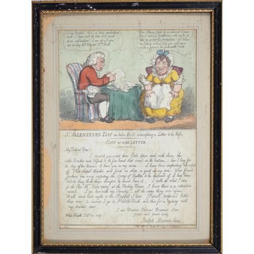 1017 - Charles William (d.1830) - The Father's Darling, etching in contemporary hand colouring, published b... 