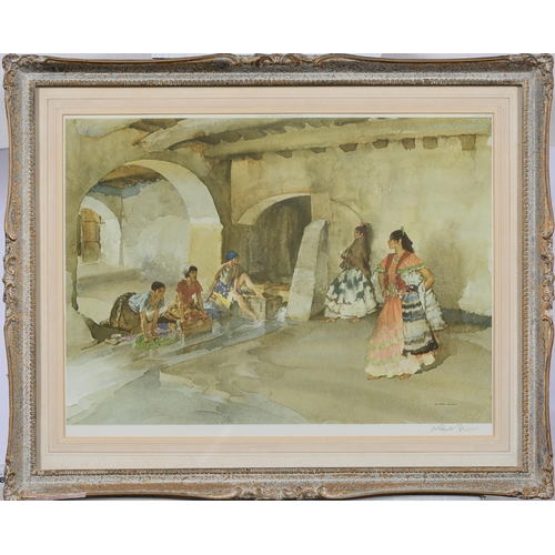 1018 - Sir William Russell Flint RA, ROI (1880-1969) - Ladies in a Bathhouse, signed in pencil by the artis... 