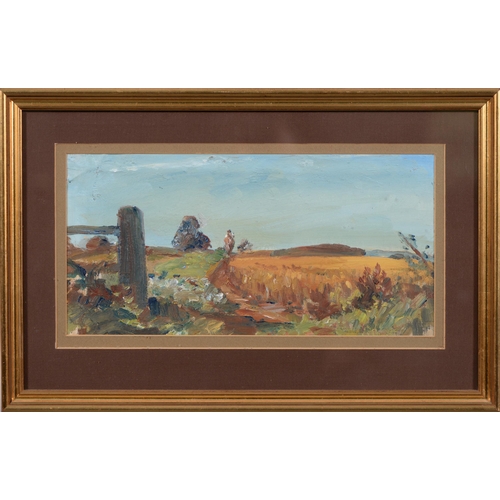 1057 - Attributed to George Herbert Buckingham Holland (1905-1987) - Landscape,  oil on canvas laid on... 