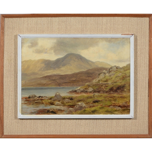 1059 - Attributed to Alexander Williams RHA (1846-1930) - Leenane Connemara, oil on board, 24.5 x 34.5cm... 