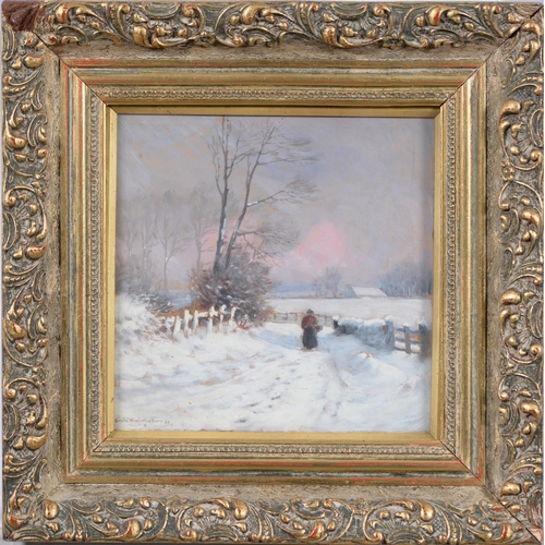 1069 - Austin Winterbottom (1860-1919) - A Winter's Day, signed and dated '09, signed and dated again, and ... 