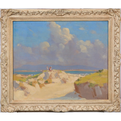 1079 - Robert Taylor Carson HRUA (1919-2008) - Gathering Storm Connemara,  signed, inscribed verso, oil on ... 