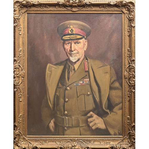 1089 - Arthur E Fuller (exh. 1926-1935) - Portrait of Field Marshal Jan Smuts,  half length in uniform, sig... 