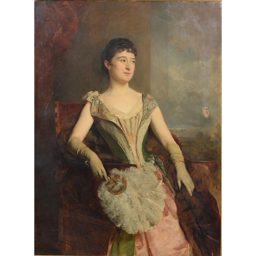 1092 - Heinrich von Angeli (1840-1925) - Portrait of Clara Constance Bergheim (1853-1929) of Belsize Court,... 