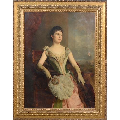 1092 - Heinrich von Angeli (1840-1925) - Portrait of Clara Constance Bergheim (1853-1929) of Belsize Court,... 