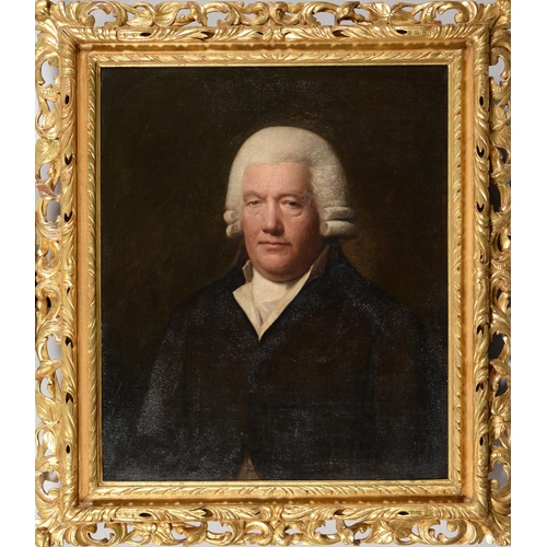 1112 - Attributed to Lemuel Francis Abbott (1761-1803) - Portrait of George Seddon,  half length, oil on ca... 