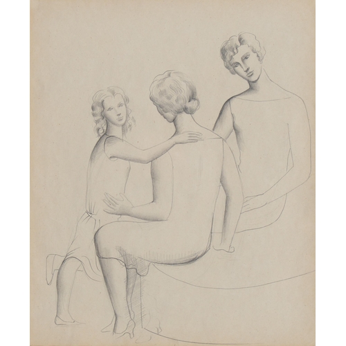 1116 - Christopher Wood (1901-1930) - The Christening, pencil, 32.5 x 23.5cmProvenance: Collection of Harol... 