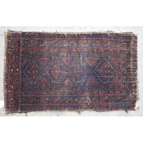 1161 - Six miscellaneous Caucasian rugs, and pair of machine tapestries