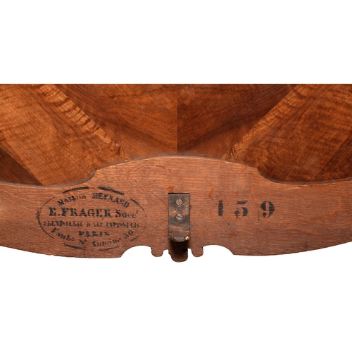 1200 - A pair of French rococo revival walnut beds, Maison Meynard successor to Eugène Frager, Paris, c.190... 