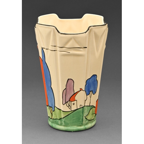 460 - Clarice Cliff. An A.J. Wilkinson Poplar '451' vase, 1932, 20cm h, printed Bizarre mark... 