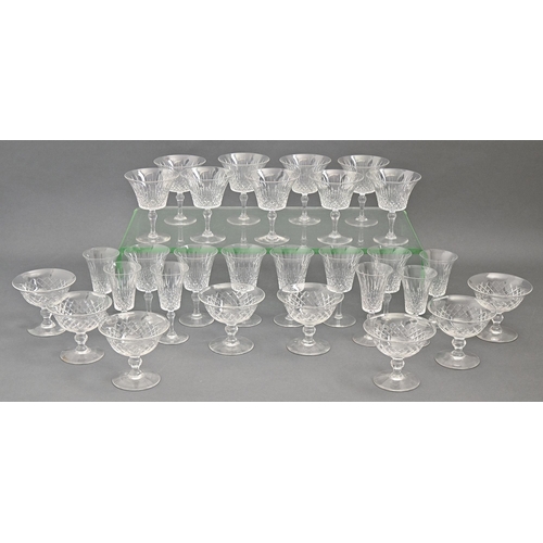 465 - A suite of twenty nine Edwardian drinking glasses