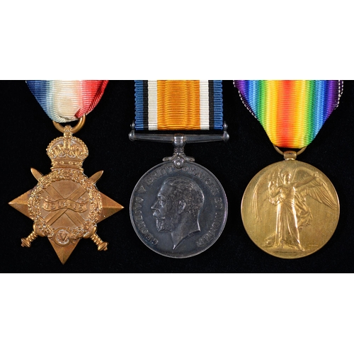 569 - WWI, group of three, 1914-15 Star, British War Medal and Victory Medal 12593 L Cpl H D Smith Som L I... 
