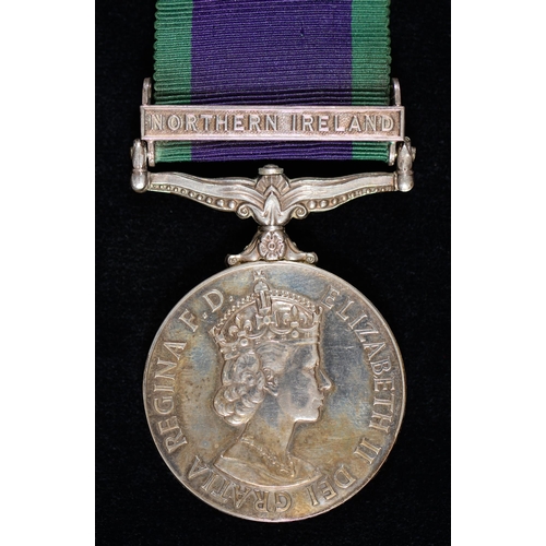 589 - General Service Medal, one clasp, Northern Ireland J4283581 SAC J S Wheeler RAF