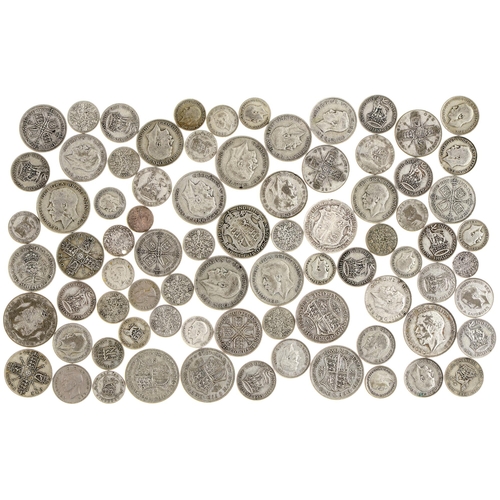 609 - Silver coins. United Kingdom period 1920-1946, 17ozs 14dwts