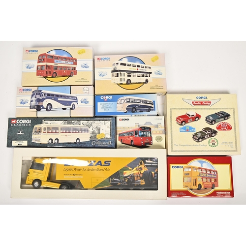 887 - Miscellaneous Corgi, Matchbox and other diecast toy cars, mostly boxed, and a Corgi Chipperfields 19... 