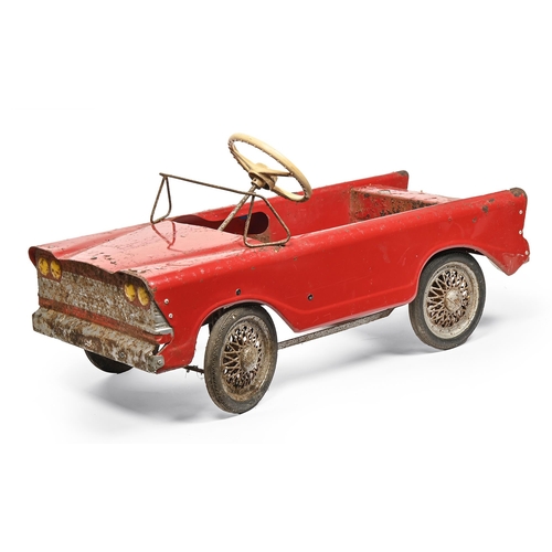 933 - A Tri-ang child's pedal car, c.1960s, 86cm l