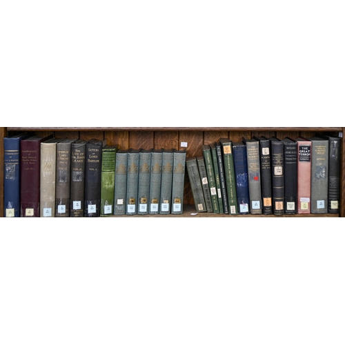 965 - Books. Three shelves of military history and strategy, late 19th c and later, including Haldane (Gen... 