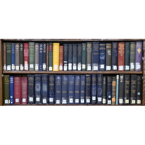 965 - Books. Three shelves of military history and strategy, late 19th c and later, including Haldane (Gen... 