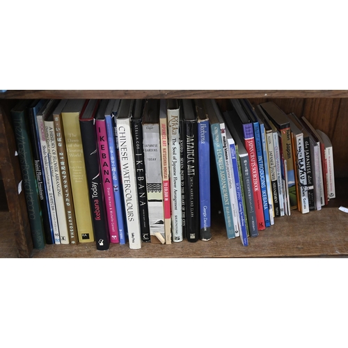 969 - Japan. Three-quarters of a shelf of books on Japan, its art, literature and customs, 20th c, includi... 