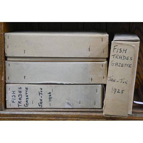 979 - The Fish Trade Gazettes, various numbers in four archive boxes, inscribed January-June, 1925, July-D... 