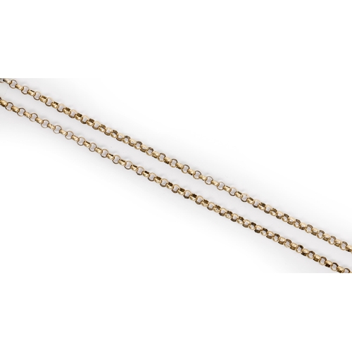 99 - A gold chain, 62cm l, marked 9ct, 24g