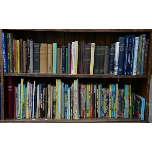 993 - Books. Ten shelves of general stock, early 20th c and later, Bibles and devotionals, theology and ch... 