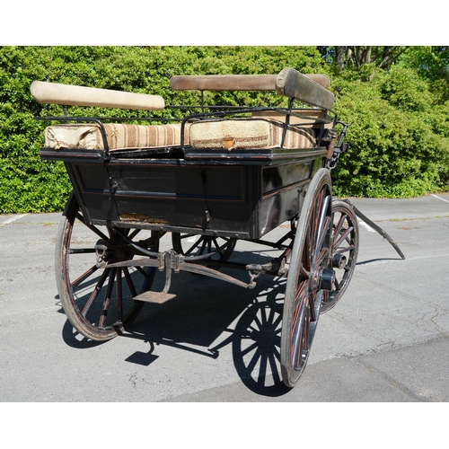 934 - Horse drawn vehicle. A four-wheeled open carriage, waggonette, Northern European c. late 19th c, the... 