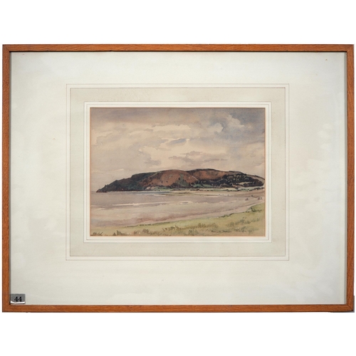 1003 - Kenneth Holmes OBE (1902-1994) - Widemouth Bay near Bude,  signed, watercolour, 31cm x 49cm, Hurlest... 