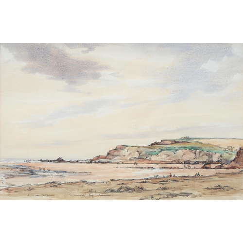 1003 - Kenneth Holmes OBE (1902-1994) - Widemouth Bay near Bude,  signed, watercolour, 31cm x 49cm, Hurlest... 