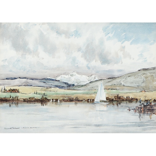 1003 - Kenneth Holmes OBE (1902-1994) - Widemouth Bay near Bude,  signed, watercolour, 31cm x 49cm, Hurlest... 