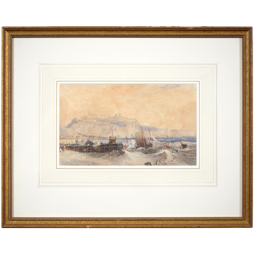 1008 - Samuel Owen (1768-1859) Coastal Scene of Dover, watercolour, 13cm x 22cm, and a contemporary 19th ce... 