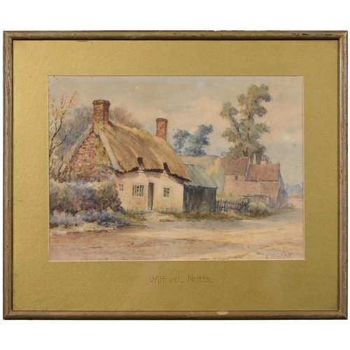 1031 - John Knight (exh 1849-1928) – Wilford, Nottingham; Clifton, Nottingham, a pair, both signed, waterco... 