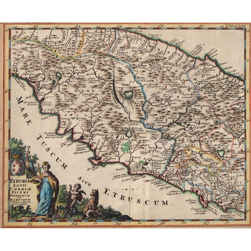 1037 - Philipp Clüver (1580-1622) - [Etruscan Italy] Etruriae Latii Umbriae Piceni Sabinorum et Marsorum Ve... 