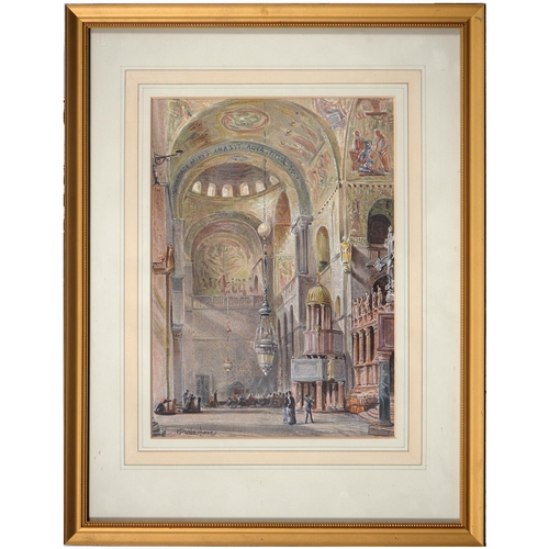 1041 - John Fulleylove RI (1845-1908) - Market Day, signed and dated '72, watercolour, 40cm x 27.5cm and a ... 