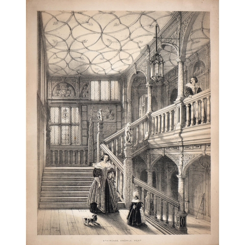 1043 - Joseph Nash (1809-1878) -  Knole, Kent, a set of six interiors, comprising The Cartoon Gallery, Brow... 