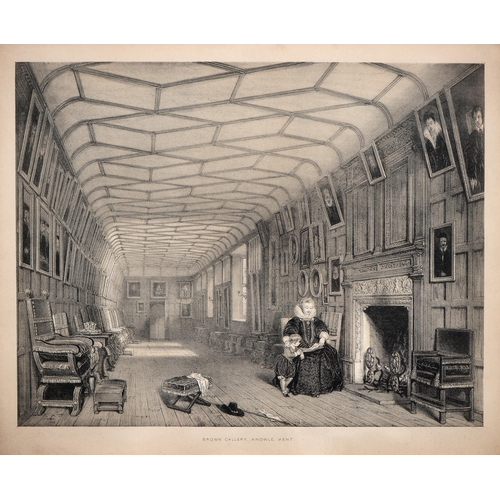 1043 - Joseph Nash (1809-1878) -  Knole, Kent, a set of six interiors, comprising The Cartoon Gallery, Brow... 