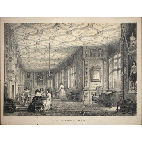 1043 - Joseph Nash (1809-1878) -  Knole, Kent, a set of six interiors, comprising The Cartoon Gallery, Brow... 