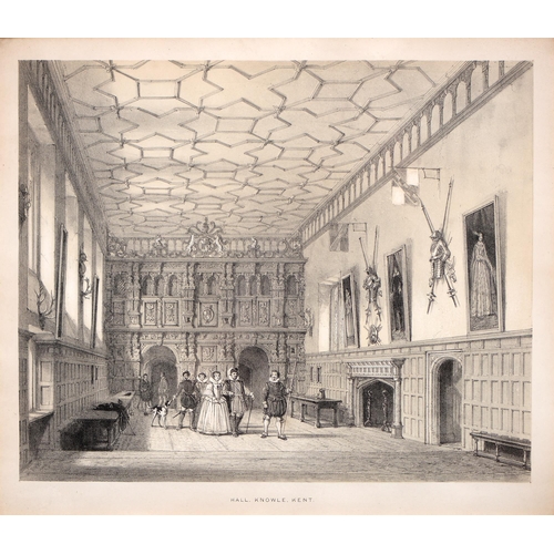 1043 - Joseph Nash (1809-1878) -  Knole, Kent, a set of six interiors, comprising The Cartoon Gallery, Brow... 