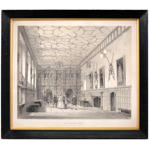 1043 - Joseph Nash (1809-1878) -  Knole, Kent, a set of six interiors, comprising The Cartoon Gallery, Brow... 