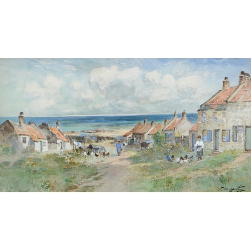 1048 - Thomas Swift Hutton (1865-1935) - Old Hartley; Seaton Sluice and Blyth Bay, a pair, both signed, one... 