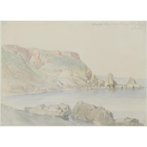 1072 - Attributed to John Christian Schetky (1778-1874) - Ansteys Cove, Torquay, [Devon], numbered 13, titl... 