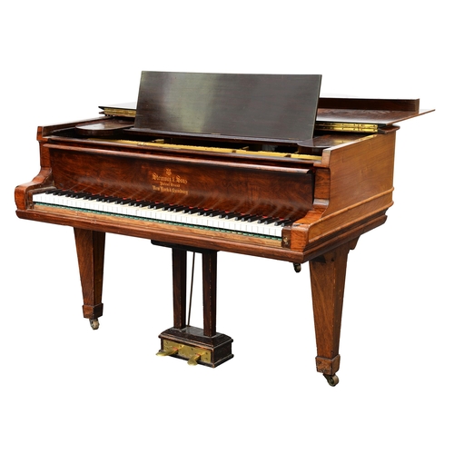 1264 - A Steinway and Sons. A rosewood five foot grand piano number 96165, ivory keysPlease note Mellors &a... 