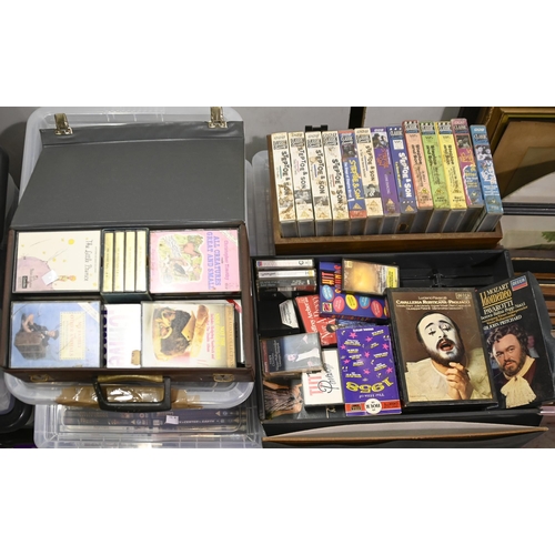 1331 - An extensive collection of DVDs, CDs and VHS tapes