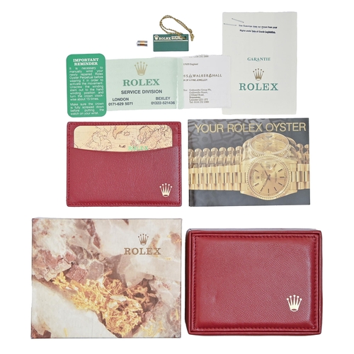 136 - A Rolex wristwatch box, wallet and booklet