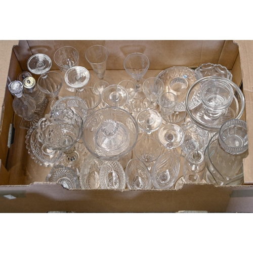 1410 - Miscellaneous Victorian and later glassware, drinking glass and finger bowls, etc